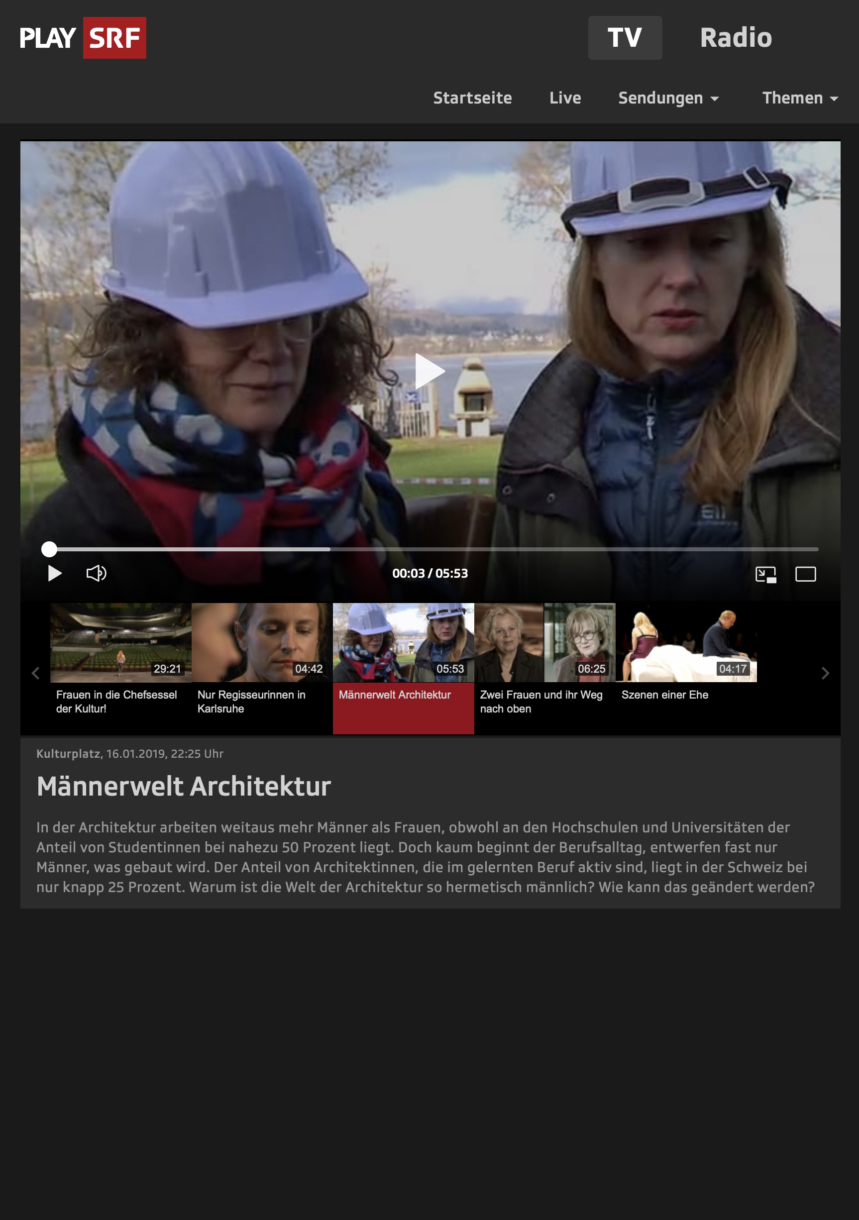 "Männerwelt Architektur"